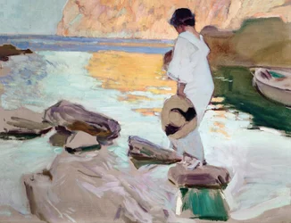 Elena at Cala de San Vicente